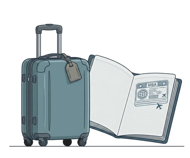Illustration d’une famille en voyage assurée par iCoral
